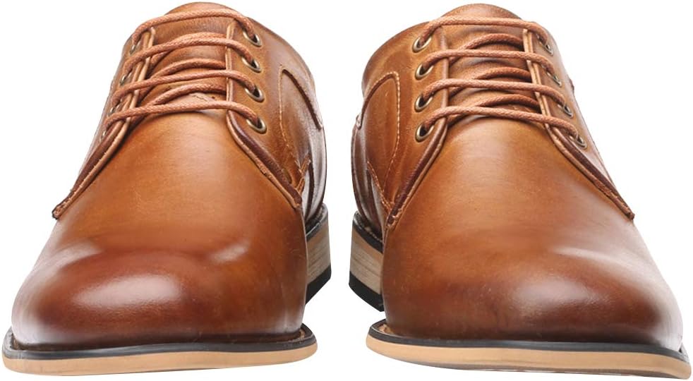 Clarey Holborn Plain-Toe Derby – Tan Burnished Calf Leather