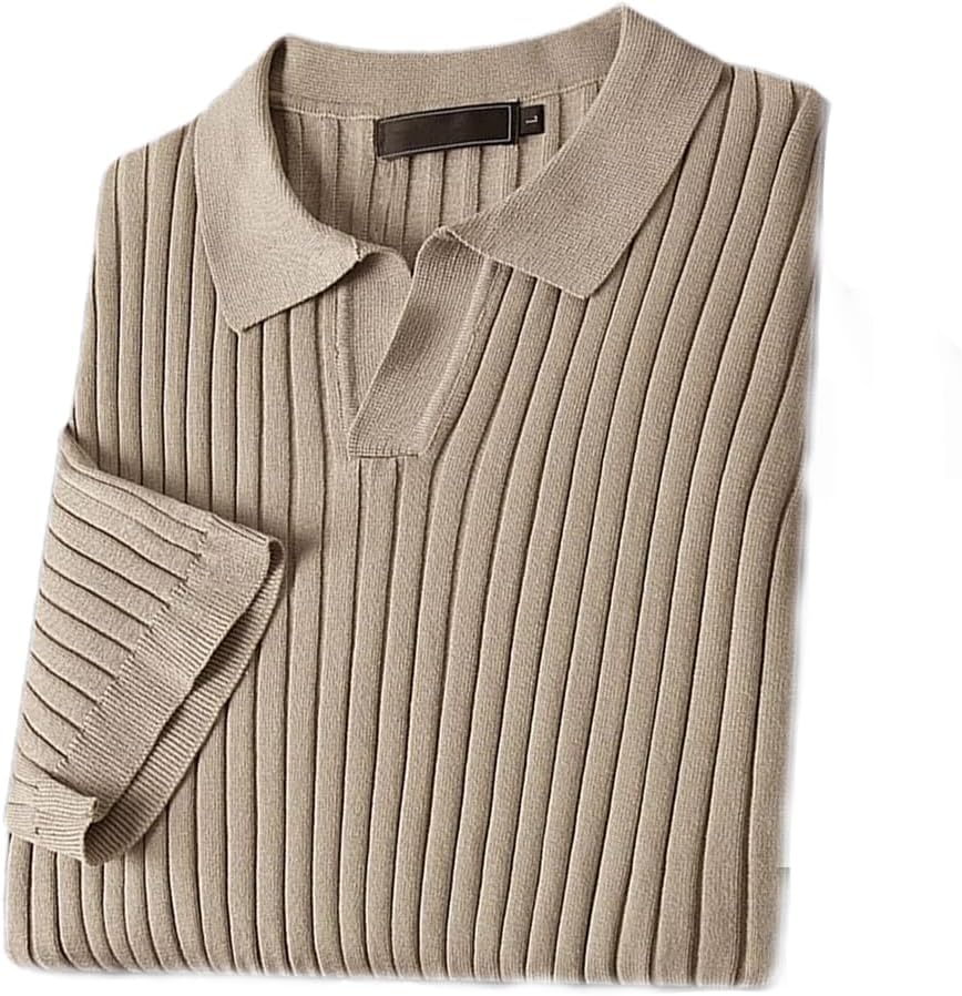 Linea Polo Shirt – Textured Elegance in a Refined Apricot Hue | Buy 1, Get 1 Free