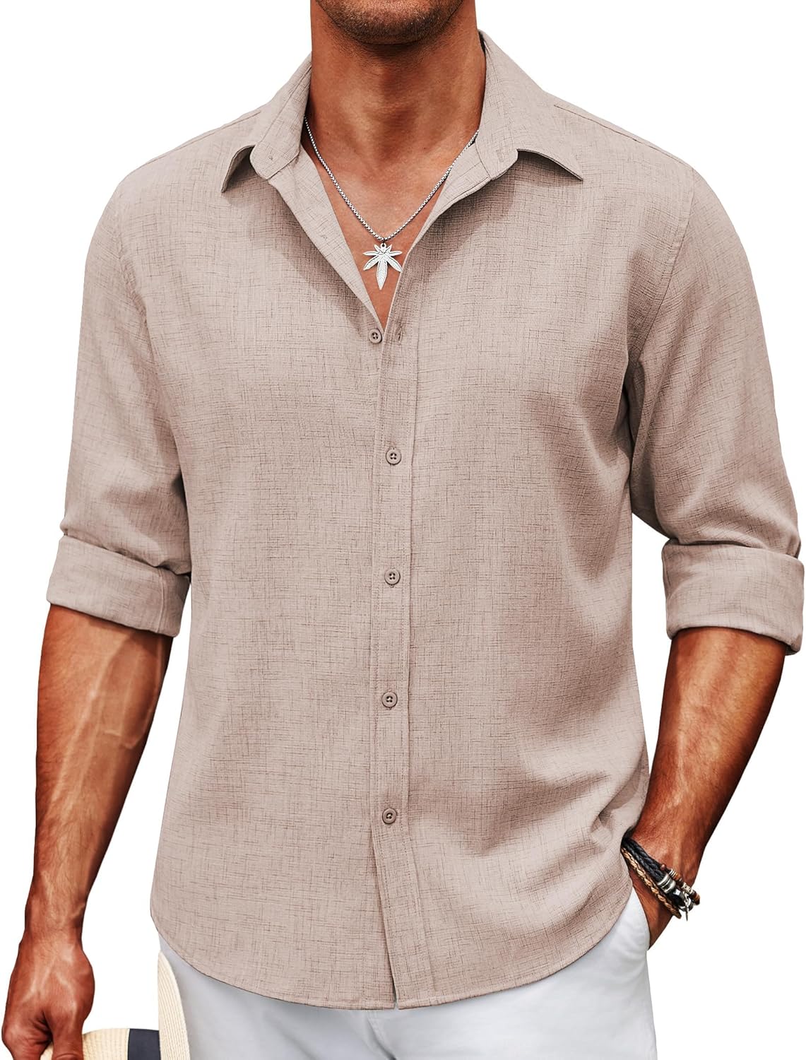 Riviera Linen Shirt – 100% Linen, Long Sleeve Elegance for Summer Days | Buy 1, Get 1 Free