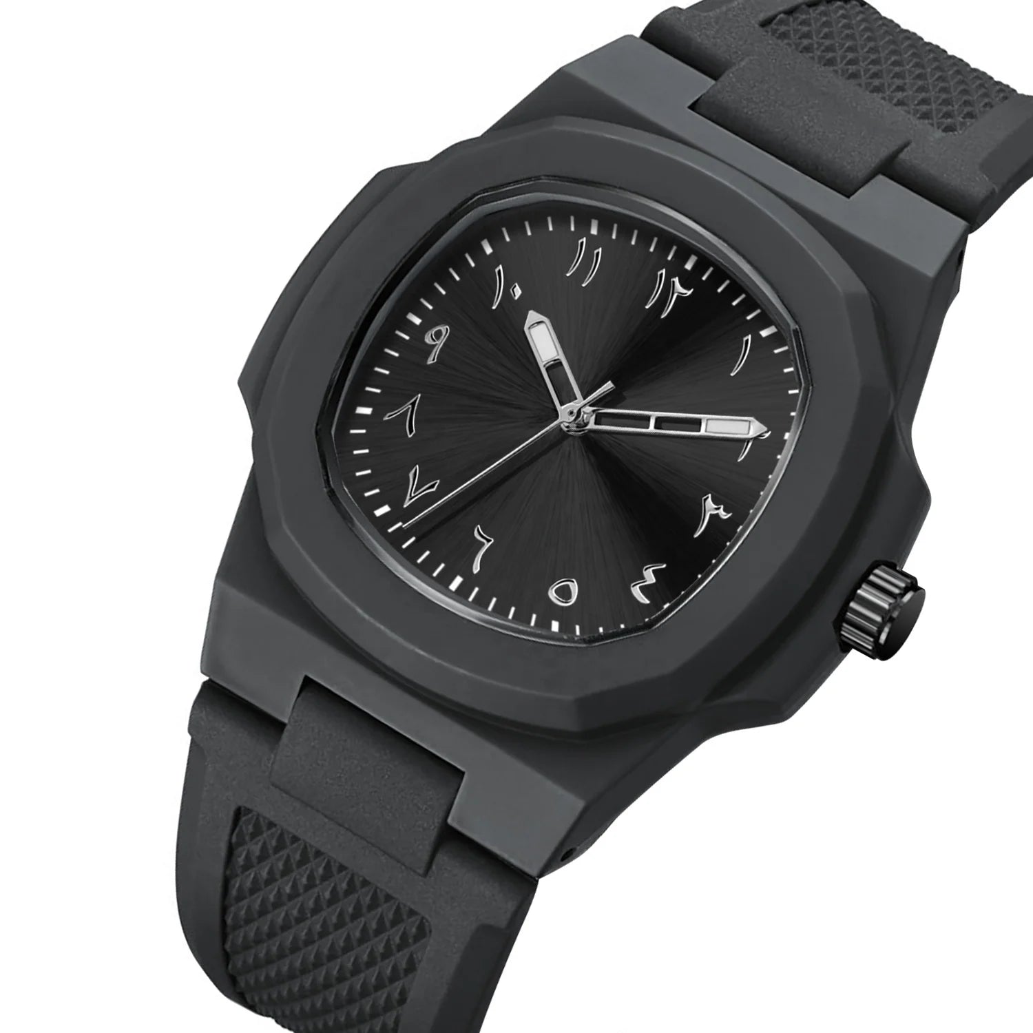 The Riyadh – Luxor Men™ Arabic Dial Stealth Watch - Buy 1 Get 3 Bracelets