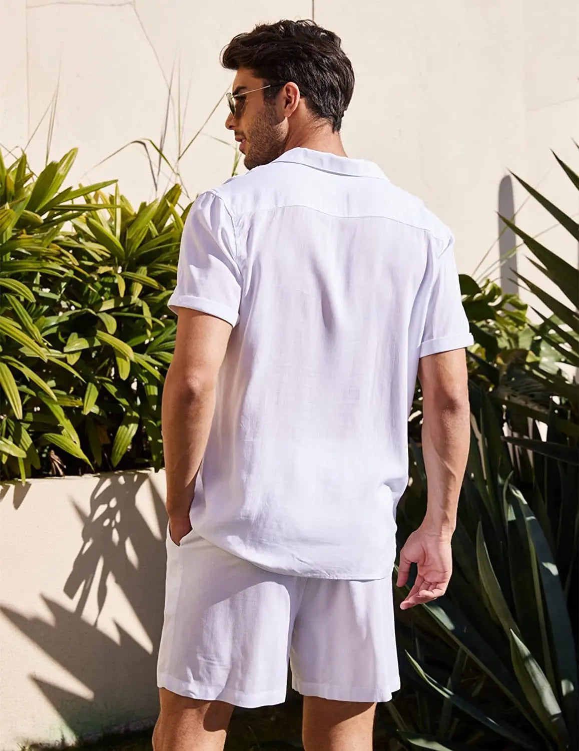 The Santorini – Luxor Men™ Linen Ensemble - Buy 1 Set, Get Sandals & a Watch Free