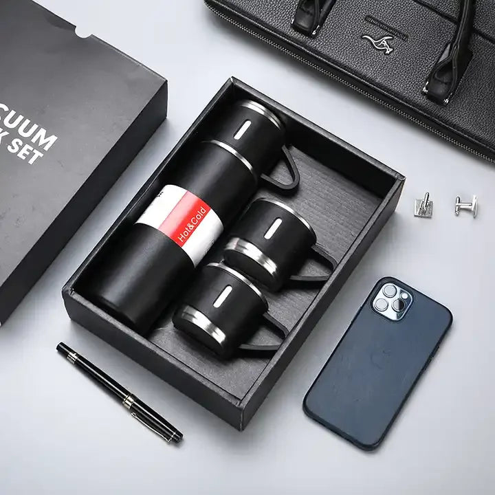 The Windsor – Luxor Men™ Executive Flask & Mug Set - Get free a phone Case