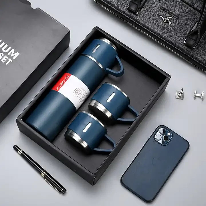The Windsor – Luxor Men™ Executive Flask & Mug Set - Get free a phone Case