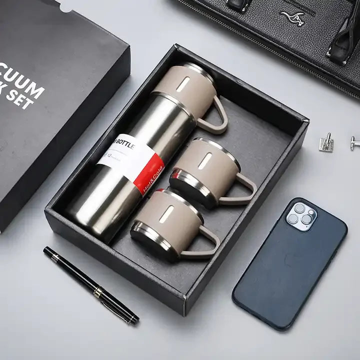 The Windsor – Luxor Men™ Executive Flask & Mug Set - Get free a phone Case