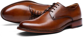 Clarey Regent Derby – Cognac Full-Grain Calf Leather