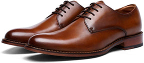 Clarey Regent Derby – Cognac Full-Grain Calf Leather