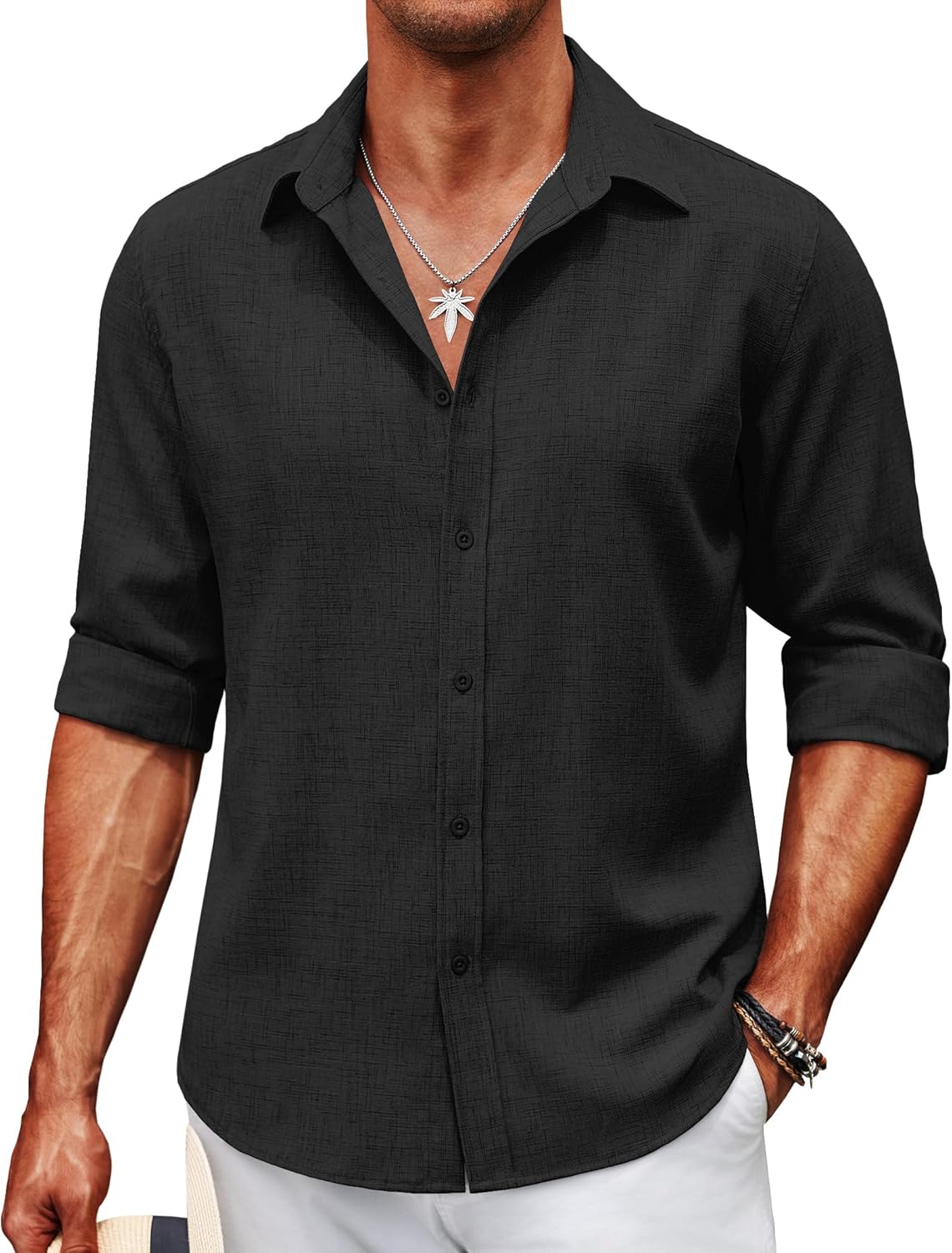 Riviera Linen Shirt – 100% Linen, Long Sleeve Elegance for Summer Days | Buy 1, Get 1 Free