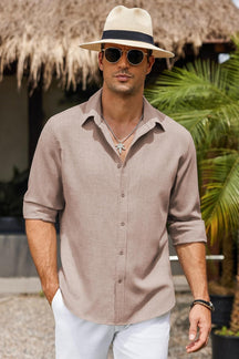 Riviera Linen Shirt – 100% Linen, Long Sleeve Elegance for Summer Days | Buy 1, Get 1 Free
