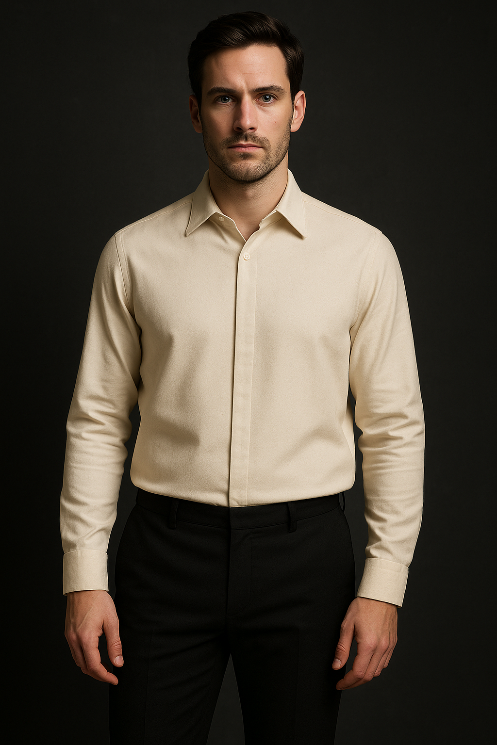 Clarey Riviera Linen Shirt — Ecru Belgian Linen