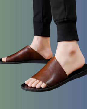 The Positano – Luxor Men™ Leather Slide - Buy 1 Get a Free Matching Leather Belt