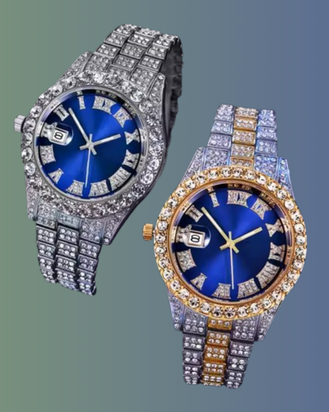 Dubai Blaze – Luxor Men™ Diamond Quartz Watch - Buy 1 get 2
