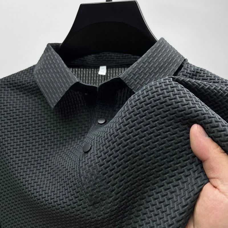 Textura Polo Shirt – Slim Fit with Refined Texture and Two-Button Detail | Buy 1, Get 1 Free