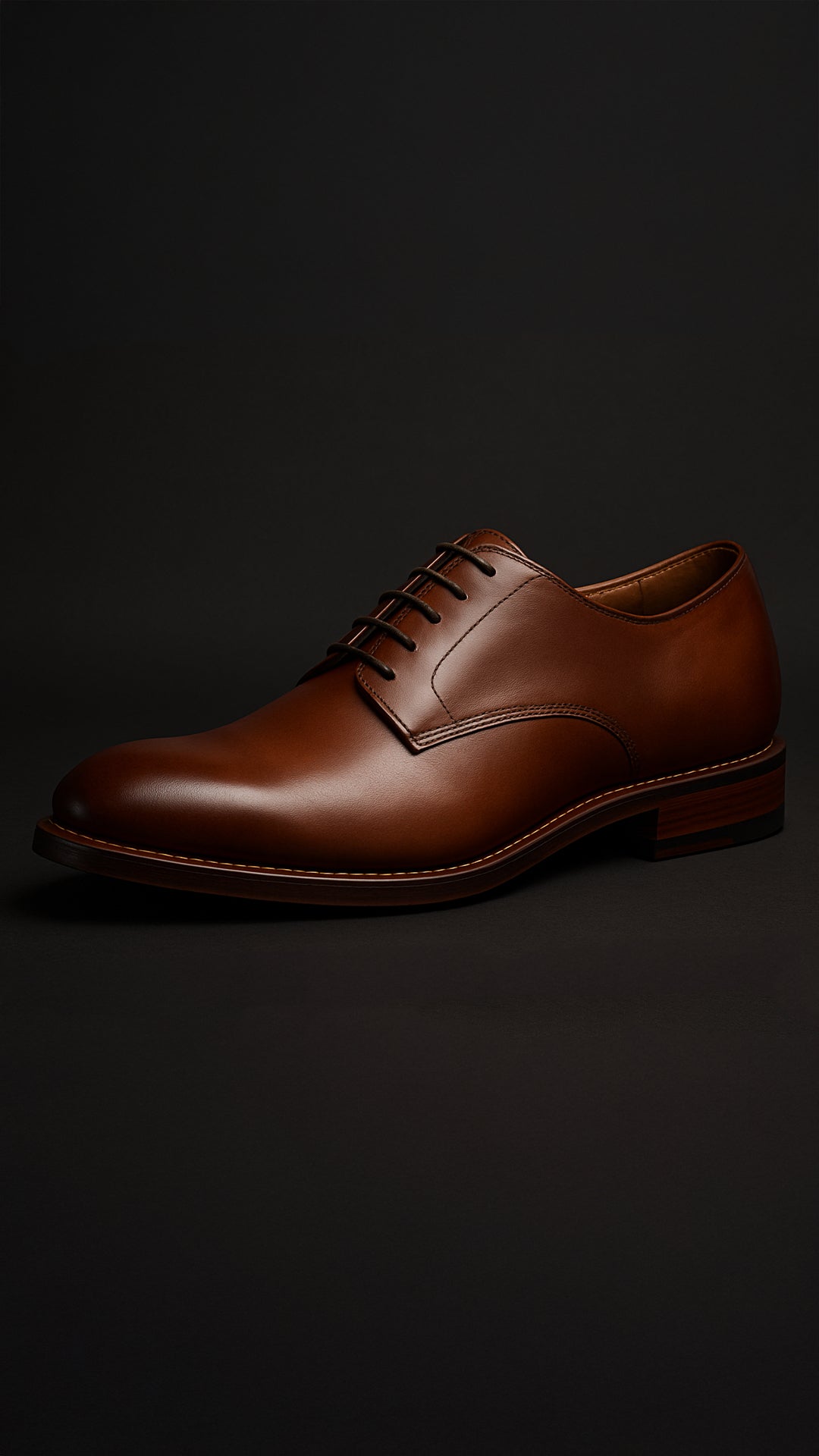 Clarey Regent Derby – Cognac Full-Grain Calf Leather