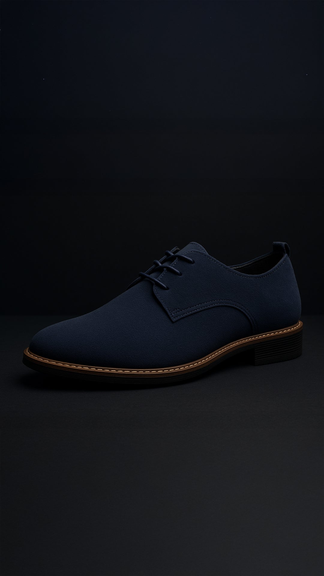 Clarey Kensington Suede Derby – Navy Italian Reverse Suede