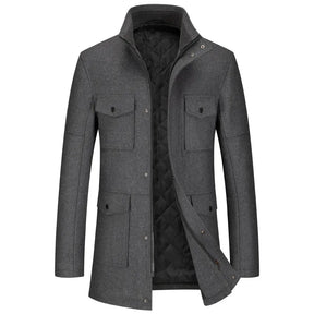 The Regent Overcoat– Luxor Men™ Quilted Field Jacket - Free Express Shipping Included