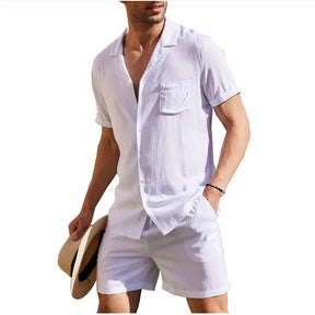 The Santorini – Luxor Men™ Linen Ensemble - Buy 1 Set, Get Sandals & a Watch Free