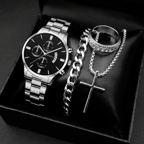 The Olympian – Luxor Men™ Curated 4-Piece Gold Set