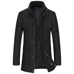 The Regent Overcoat– Luxor Men™ Quilted Field Jacket - Free Express Shipping Included