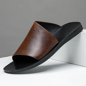 The Positano – Luxor Men™ Leather Slide - Buy 1 Get a Free Matching Leather Belt