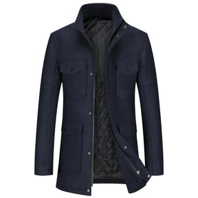 The Regent Overcoat– Luxor Men™ Quilted Field Jacket - Free Express Shipping Included