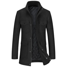 The Regent Overcoat– Luxor Men™ Quilted Field Jacket - Free Express Shipping Included