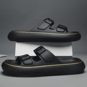 The Tulum – Luxor Men™ Platform Slide - Buy 1 Get a Free Linen Tote Bag