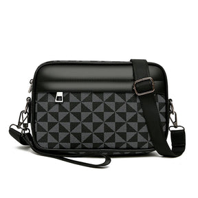 The Mayfair Messenger – Luxor Men™ Chequerboard Canvas Bag - Buy 1 Get 3 Bracelets