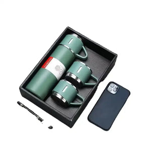 The Windsor – Luxor Men™ Executive Flask & Mug Set - Get free a phone Case