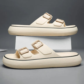 The Tulum – Luxor Men™ Platform Slide - Buy 1 Get a Free Linen Tote Bag